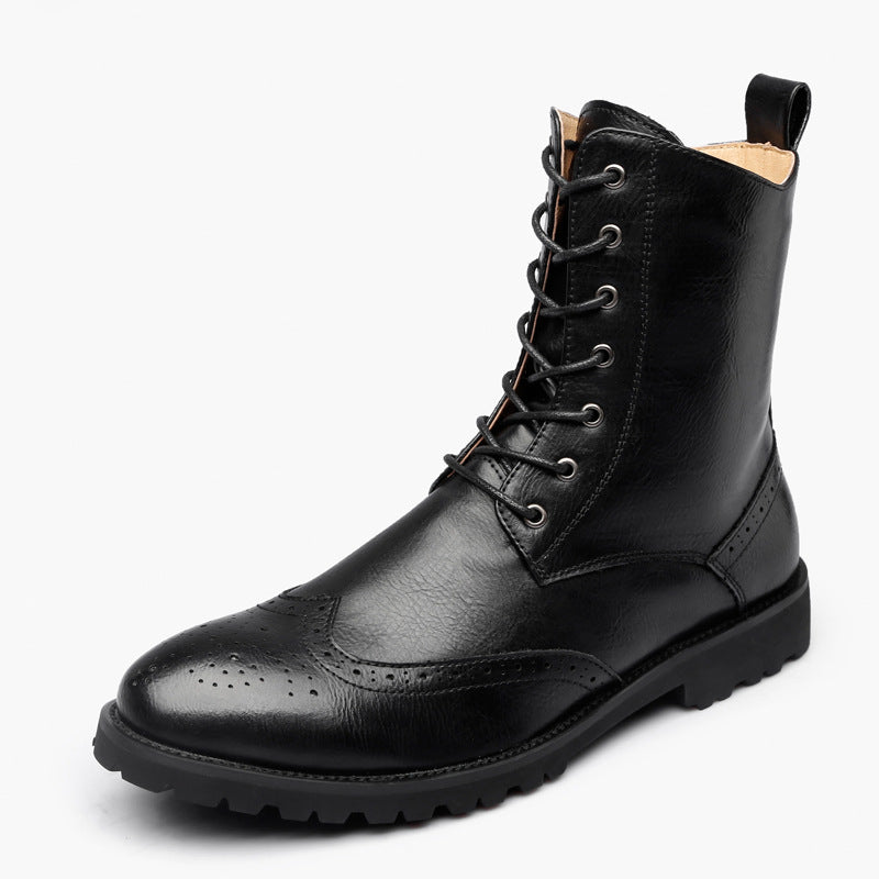 Casual Tooling Leather Boots