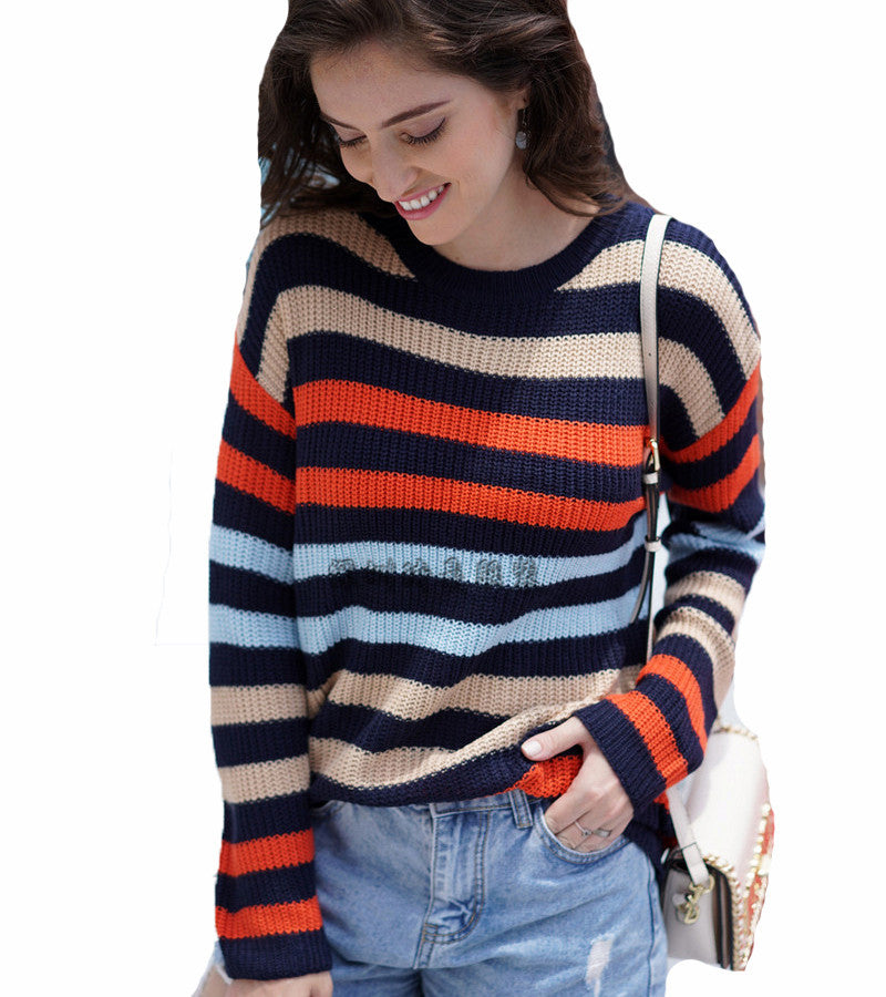 Commuter Pullover Loose Long Sleeve Fashion Sweater Women