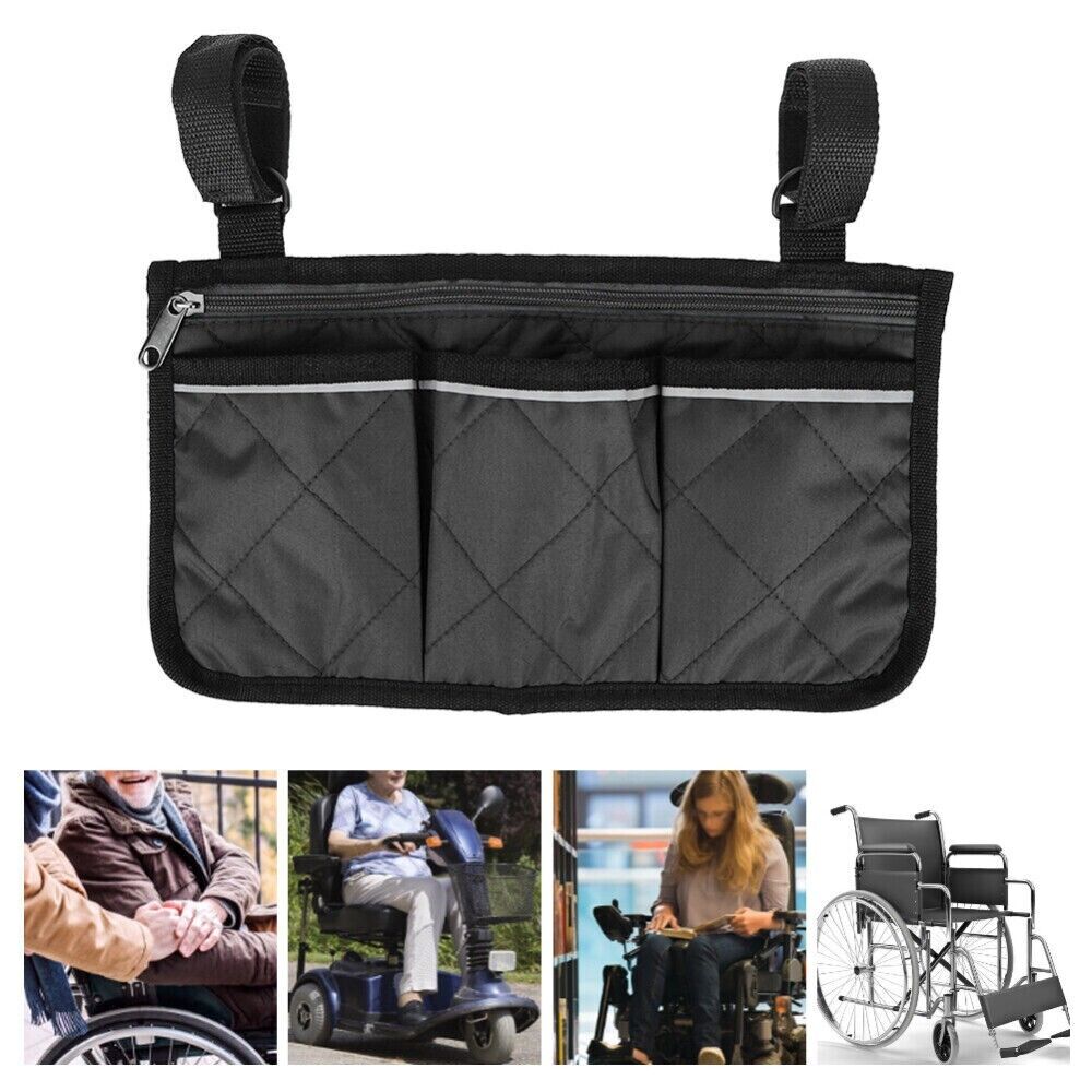 Wheelchair Armrest Accessories Side Bags With Bright Line